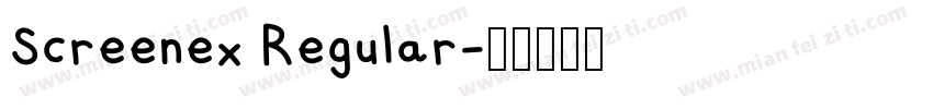 Screenex Regular字体转换